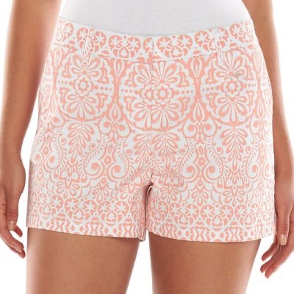 Elle Pants - ELLE™ Print Chino Shorts - Women's